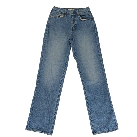 PacSun Dad Jean Straight Leg Jeans Women's Size‎ 26 Stretch Button Fly Relaxed - Picture 1 of 9